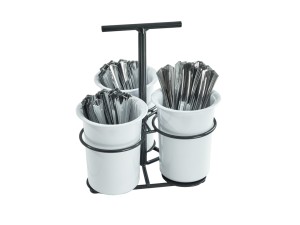 3 Cylinder Flatware Holder