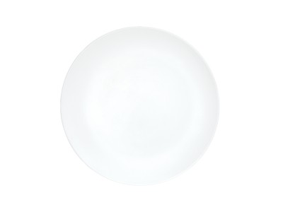 Shallow Coupe White  9" Melamine Plate