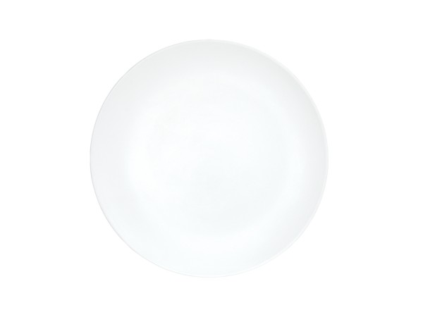 Shallow Coupe White  9" Melamine Plate