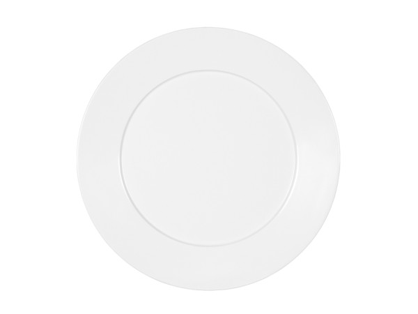 Classic Rim White  9" Melamine Plate