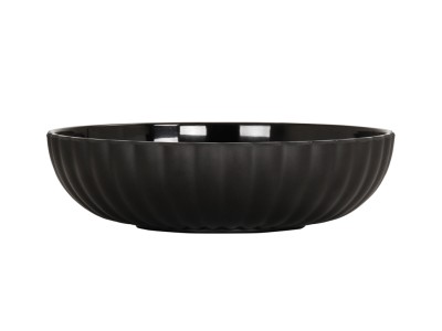 Scalloped Bowl Black - 78oz