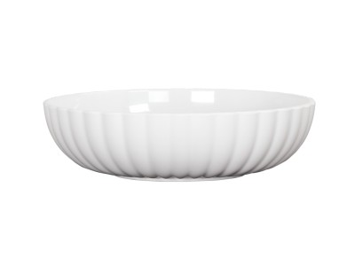 Scalloped Bowl White - 78oz