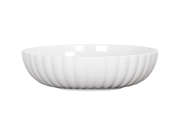 Scalloped Bowl White - 78oz