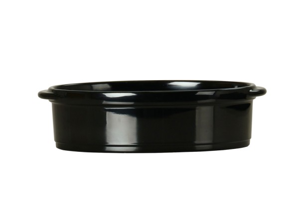 7.25X4 Oval Cocotte-Black