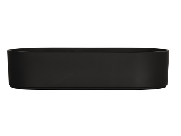 Hudson 13X6X3 Oval Bowl-Black