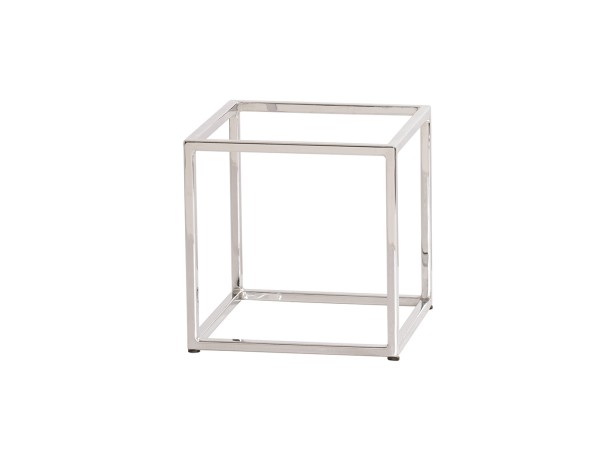 Milo Open Frame Chrome Cube Riser-10"