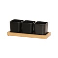 Sydney Square Black Jar-Oak