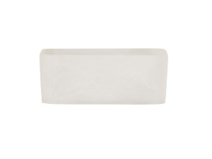 8" Square Bowl-White Cloud