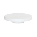 10.25DIAx2.25H Pedestal-White