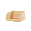 Blonde Angled Wood Stackable Box - Base