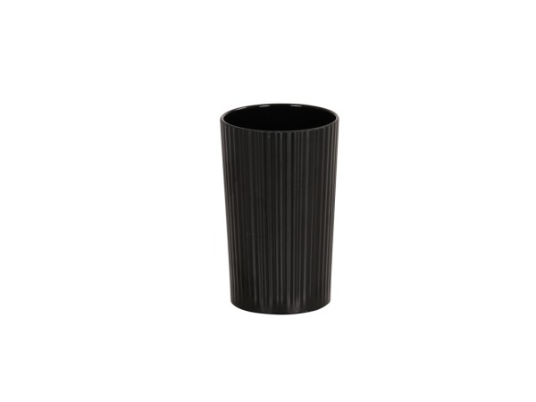 Ribbed 3.75" Diameter Crock - Black