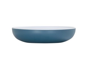 Sophie 16 oz Stone Blue and White Bowl