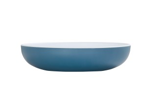 Sophie 30 oz Stone Blue and White Bowl