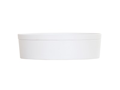 10.5" Round Bento Box-White