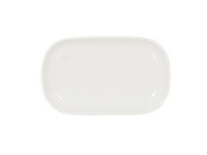 Emery Oval 7x4 White Plate