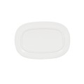 Emery Oval 8x12 White Plate