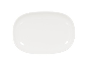 Emery Oval 8x12 White Plate