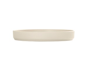 Arista 10" Raised Rim Ivory Plate