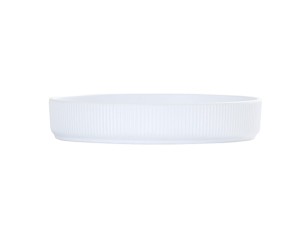 Arista 8" Raised Rim White Plate