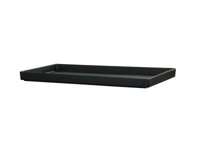 12x20x1 Black Melamine Tray