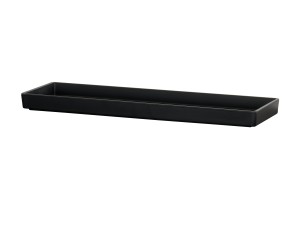 20x6x1 Black Melamine Tray