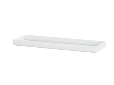20x6x1 White Melamine Tray