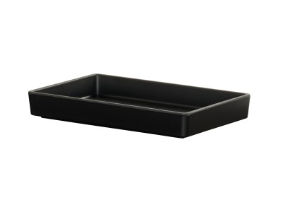 10x6x1 Black Melamine Tray