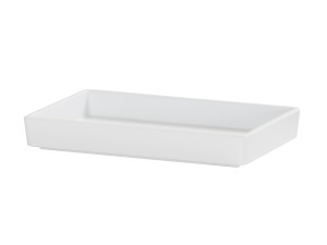 10x6x1 White Melamine Tray