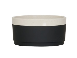 Sorelle 16oz Black and Ivory Speckle Bowl