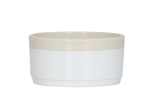 Sorelle 16oz White and Ivory Speckle Bowl