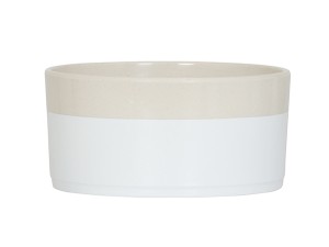 Sorelle 72oz White and Ivory Speckle Bowl