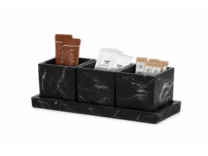 Resin 3 Jar Set-Black Swirl