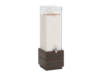  Vista 3 Gallon Square Mocha Beverage Dispenser- Ice