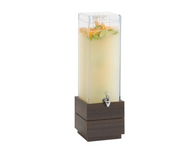 Vista 3 Gallon Square Mocha Beverage Dispenser- Infusion