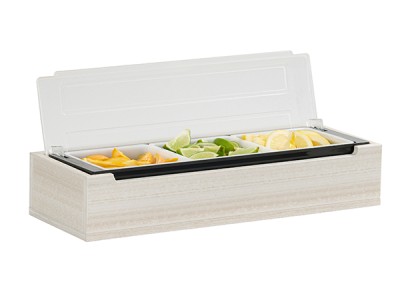 Vista 3 Section Bar Organizer-Coastal