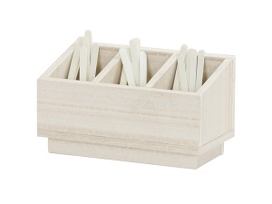 Vista 3 Section Flatware Organizer-Coastal