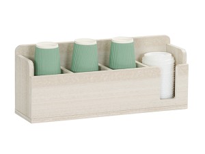 Vista 4 Section Cup and Lid Holder-Coastal