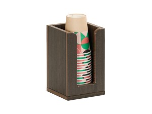 Vista Single Cup & Lid Organizer-Mocha