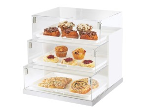 Luxe Three Tier Bakery Display Case - 19" x 20" x 19"