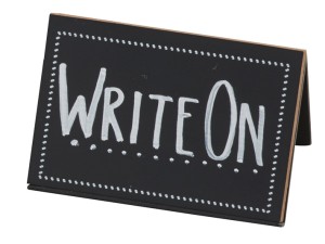 Chalkboard Write-On Tent - 3" x 2" x 2"