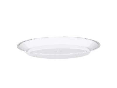 Turn N Serve Clear Shallow Tray for 10" Cal-Mil Sample Dome Covers