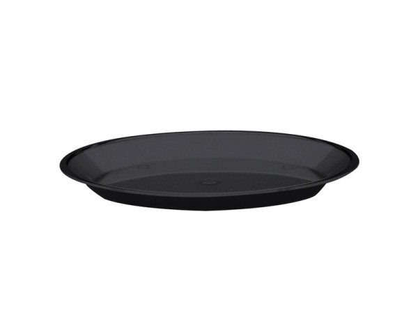 15" Round Shallow Tray Blk