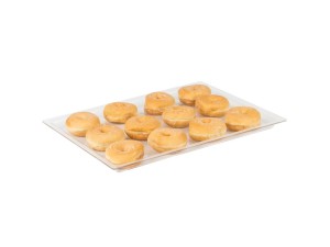 12" x 20" Shallow Black Bakery Tray