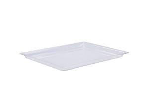 9" x 26" Shallow Clear Bakery Tray