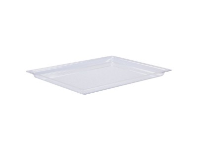 9" x 26" Shallow Clear Bakery Tray