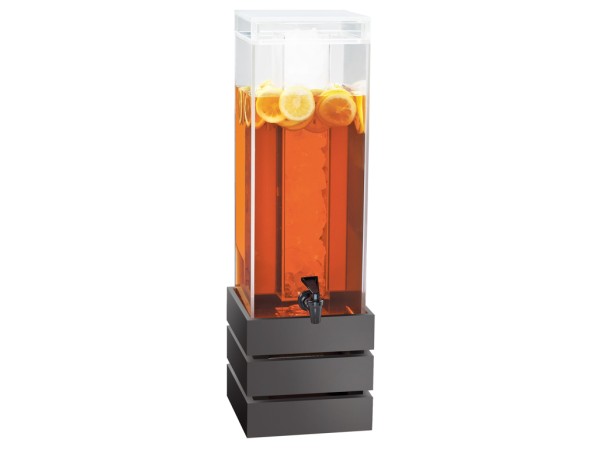 Midnight 3 Gallon Crate Beverage Dispenser with Ice Chamber