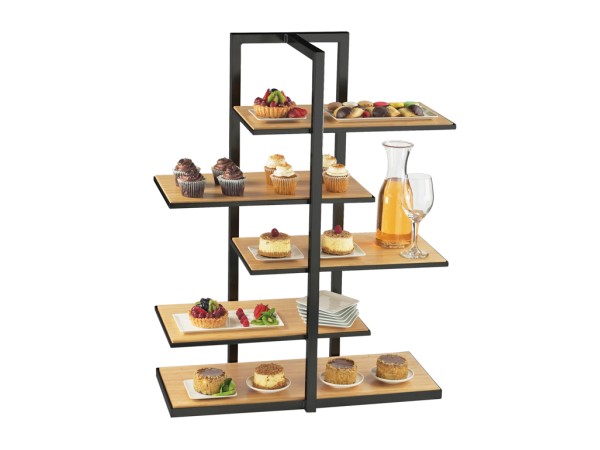 Bamboo Multi-Level Shelf Display - 28 1/2" x 13 1/2" x 36 1/2"