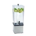 Econo 3 Gallon Beverage Dispenser with Stainless Steel Base and Ice Chamber