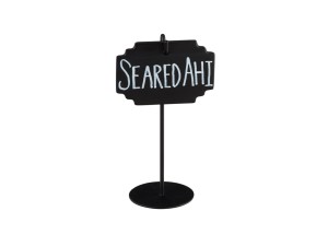 Black Write-On Sign Holder - 5"