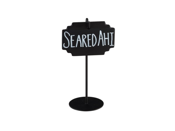 Black Write-On Sign Holder - 5"